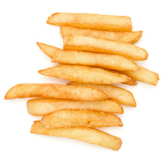 French Fried Potatoes isolated on white background