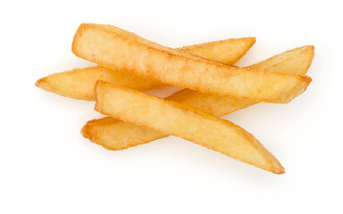 French Fried Potatoes isolated on white background