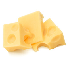 Cheese isolated on white background