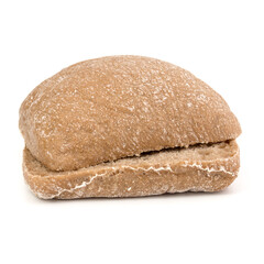 sliced Ciabatta bread isolated on white background cut out