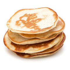 Pancakes  stack on white background
