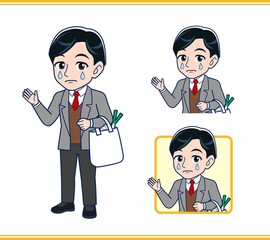 Male teacher in a gray jacket