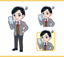 Male teacher in a gray jacket