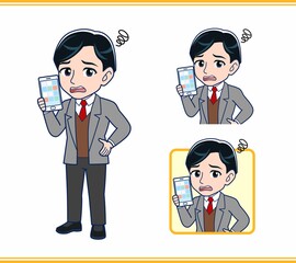 Male teacher in a gray jacket