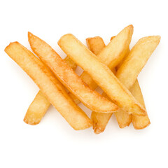 French Fried Potatoes isolated on white background