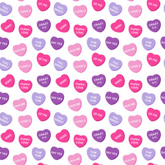 Valentine's Day Seamless Pattern - Cute repeating pattern design - 414569157