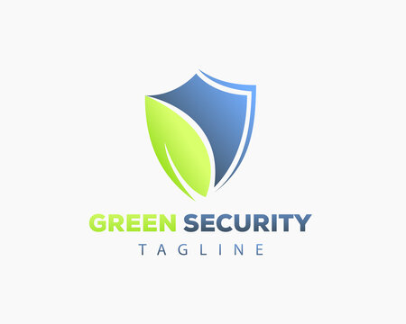 Nature Security Logo Green Security Logo Shield Logo