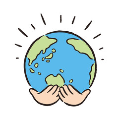 環境_地球_手のひら