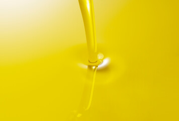 The moment you pour the olive oil