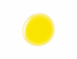 Olive oil dripped on a white background