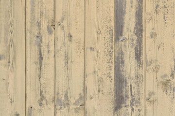 Wooden Wall With Yellow Wooden Slats