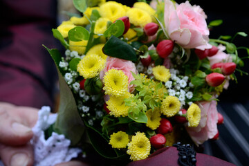Festive Small Bouquet Of Flowers