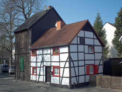half-timbered house