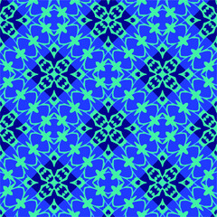  Seamless pattern with multicolored shapes.