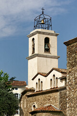Fototapeta na wymiar Parish church in Saint-Maxime, Cote d'Azur, Provence, Southern France