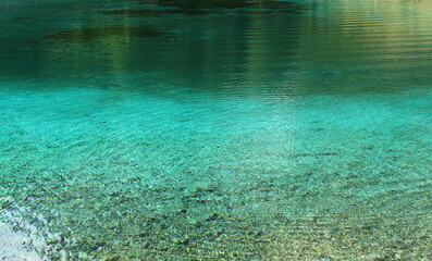 Green Lake In The Austrian Alps