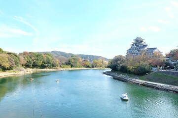 Fototapeta na wymiar Okayama Castle also known as 