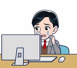 Male teacher in a gray jacket