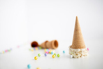 upside down ice cream cone