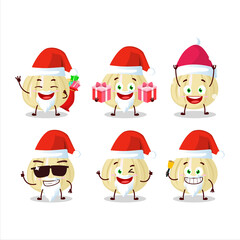 Santa Claus emoticons with new garlic cartoon character