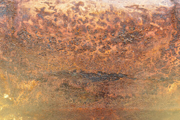 Background image of old and rusty car body, light fair.