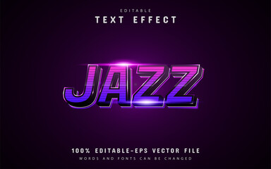 Jazz text, purple gradient text effect