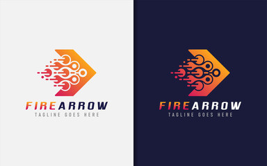 Creative Logo Design Based Arrow Shape. Usable For Brand and Company, Vector Logo illustration.