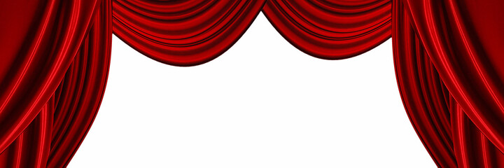 red velvet curtain