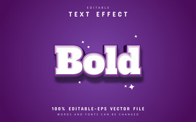 Purple bold text effect