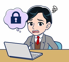 Male teacher in a gray jacket