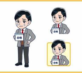 Male teacher in a gray jacket