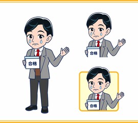 Male teacher in a gray jacket