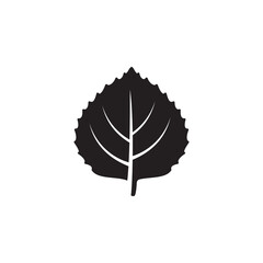 aspen leaf icon symbol sign vector