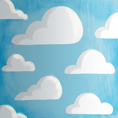 blue sky with clouds