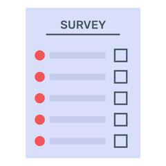 
 A flat checklist layout design
