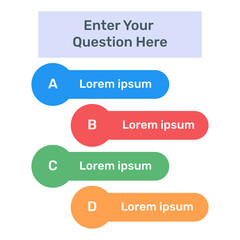 
 A flat checklist layout design
