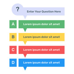
Download this premium vector of multiple choice question

