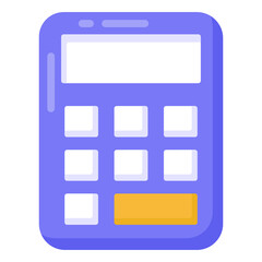 
Adding device icon, flat design of calculator
