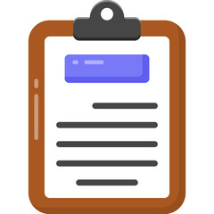 
An icon design of clipboard paper, test vector 
