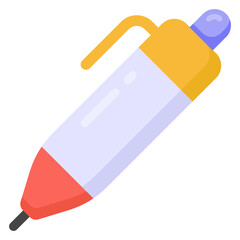 
Modern style icon of ballpoint, editable vector 
