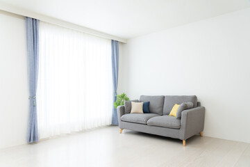 無人の家　リビングルーム