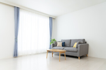 無人の家　リビングルーム