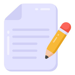 
Drafting pad icon vector in flat style 

