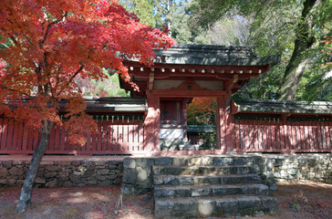 秋の神護寺　和気公霊廟　京都市