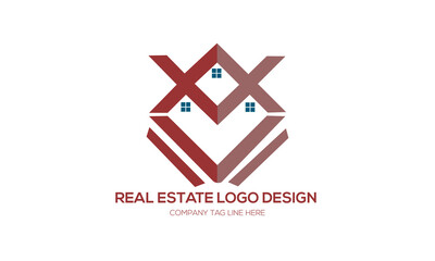 abstract logo design  home.