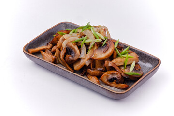 mushrooms with onions