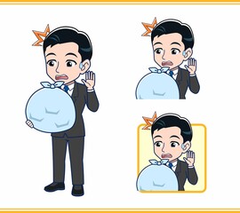 家事をするサラリーマンの男性