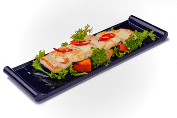 sushi on a plate