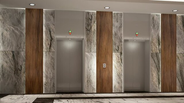 3d rendering modern style the Lobby with luxury decorate