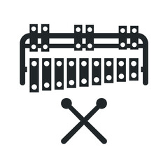 Xylophone musical instrument icon